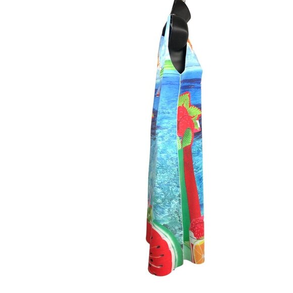 Animapop reversible dress multi sleeveless Fun seaside theme 34ch 31w 38h 38L - Picture 6 of 12